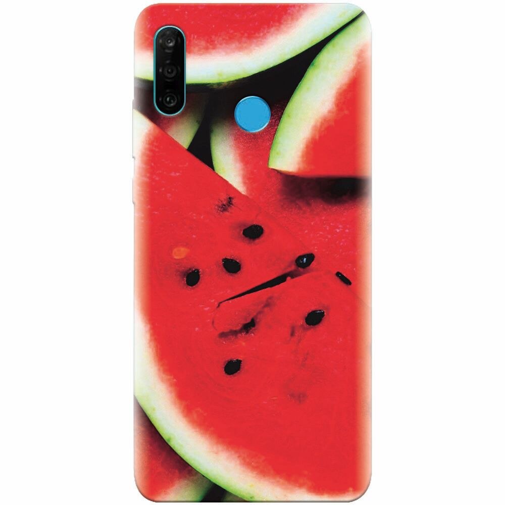 Husa silicon pentru Huawei P30 Lite, S Of Watermelon Slice