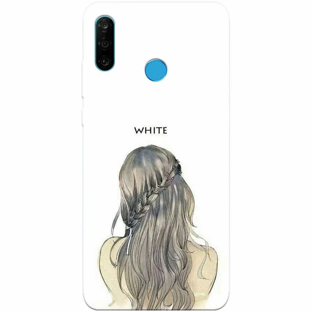Husa silicon pentru Huawei P30 Lite, White