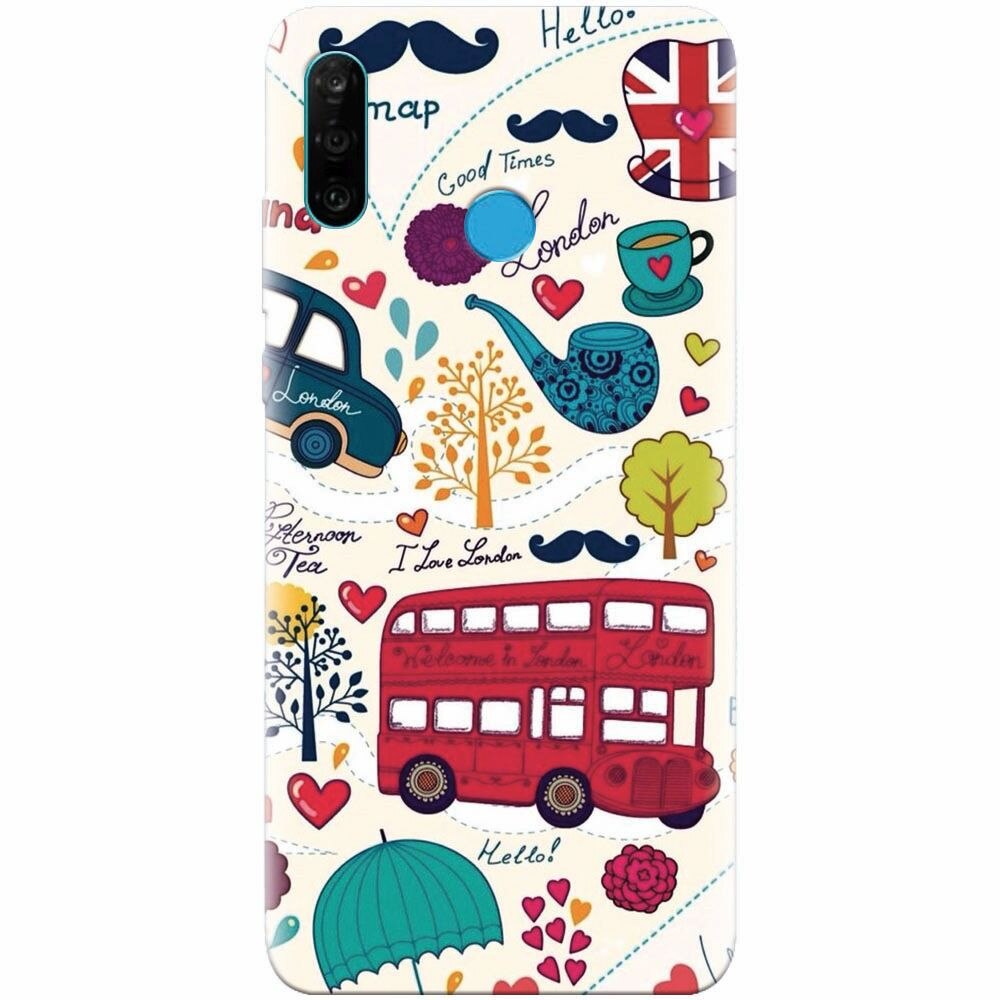 Husa silicon pentru Huawei P30 Lite, Welcome In London