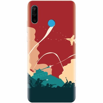 Husa silicon pentru Huawei P30 Lite, War Husa silicon pentru Huawei P30 Lite, War