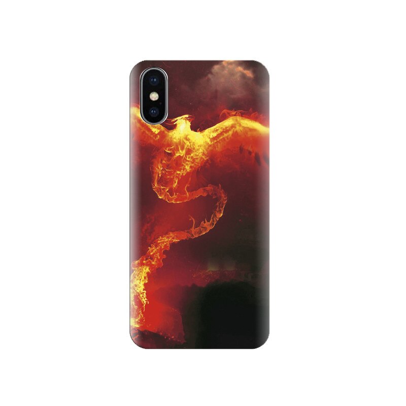 Husa silicon IPHONE X Amazing Hd Fire Birds Unseen
