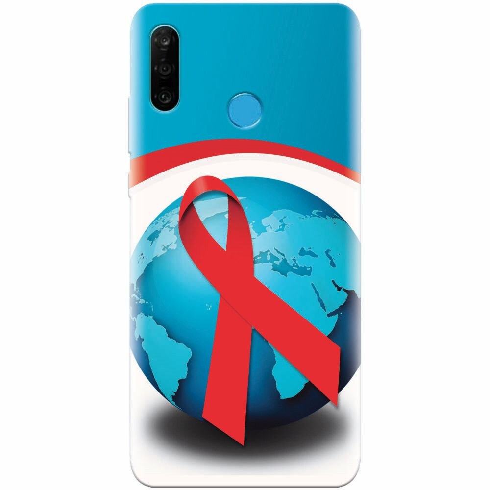 Husa silicon pentru Huawei P30 Lite, World Aids Day