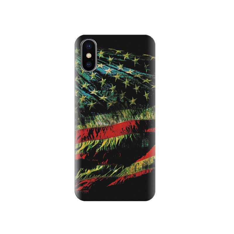 Husa silicon IPHONE X American Flag