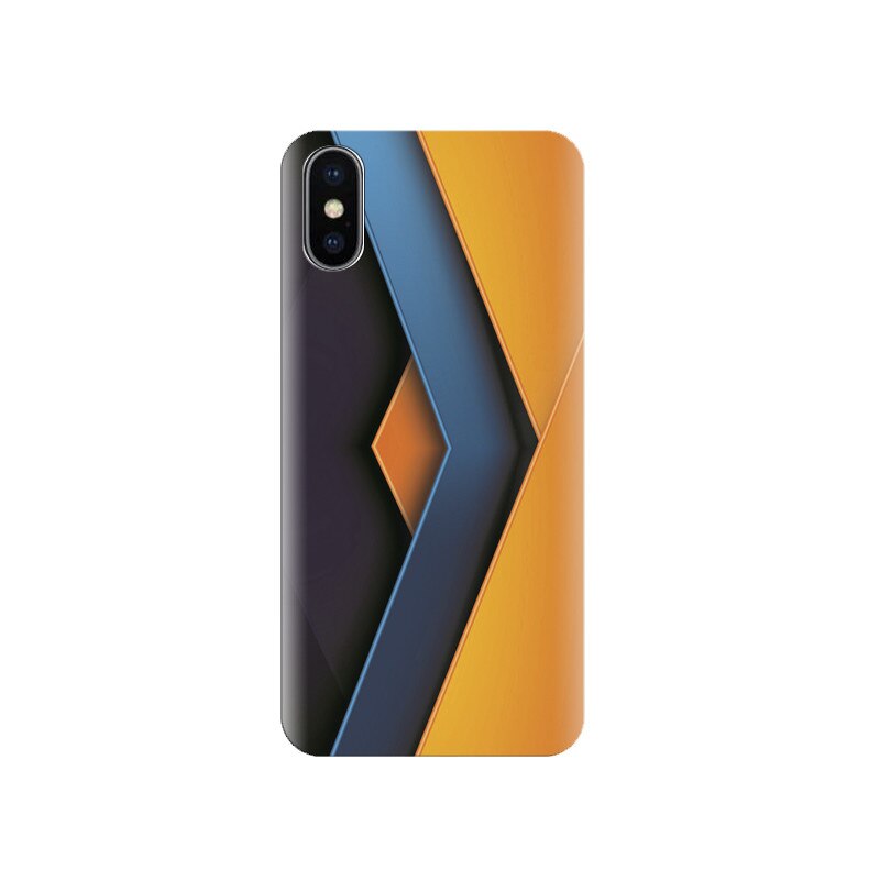 Husa silicon IPHONE X Abstract Yellow