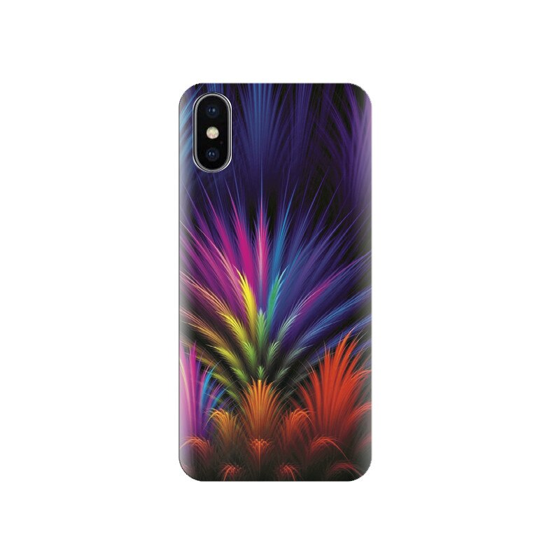 Husa silicon IPHONE X Abstract Colors