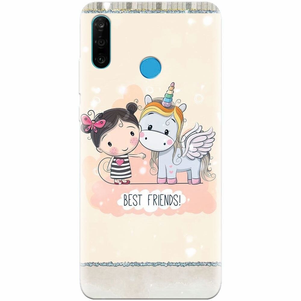 Husa silicon pentru Huawei P30 Lite, Best Friends