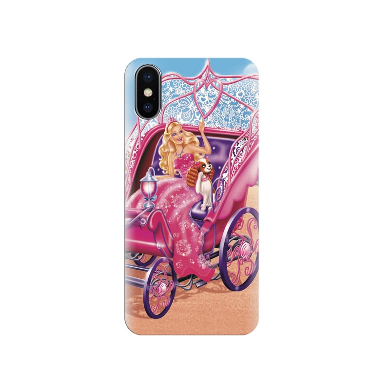 Husa silicon IPHONE X Barbie Princess Wide Screen