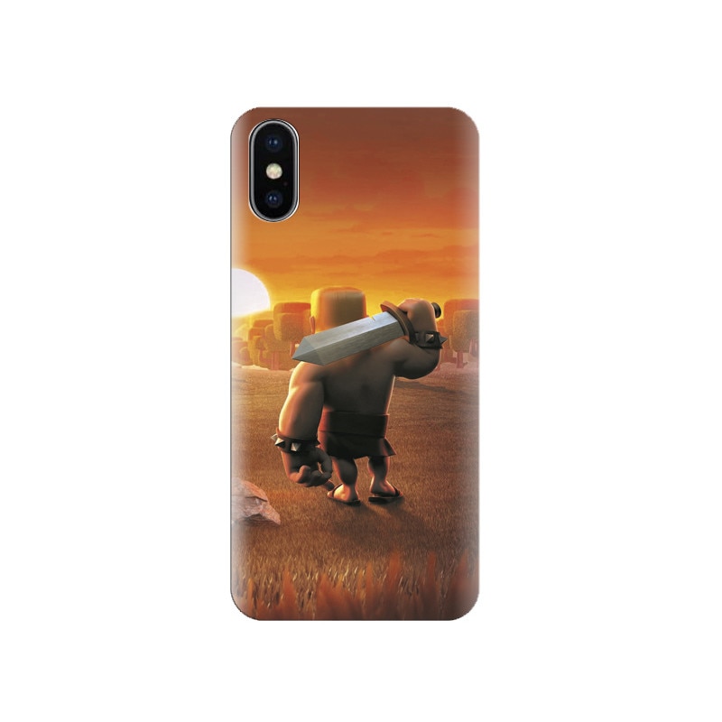 Husa silicon IPHONE X Barbarians Clash Of Clans Wide
