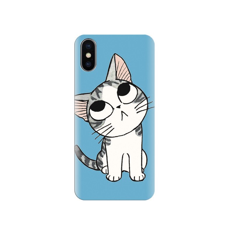 Husa silicon IPHONE X Cat Lovely Cartoon Iphon Background Hd Photos