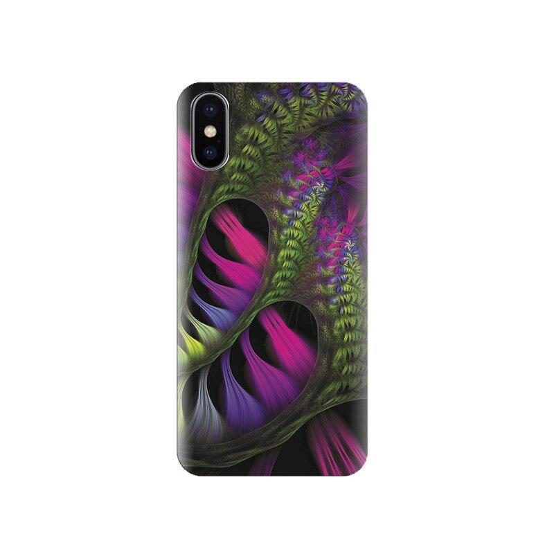 Husa silicon IPHONE X Colorful Abstract High Quality Images
