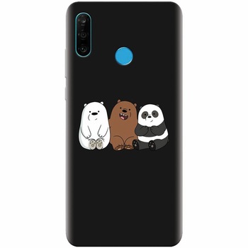 Husa silicon pentru Huawei P30 Lite, Bears Husa silicon pentru Huawei P30 Lite, Bears