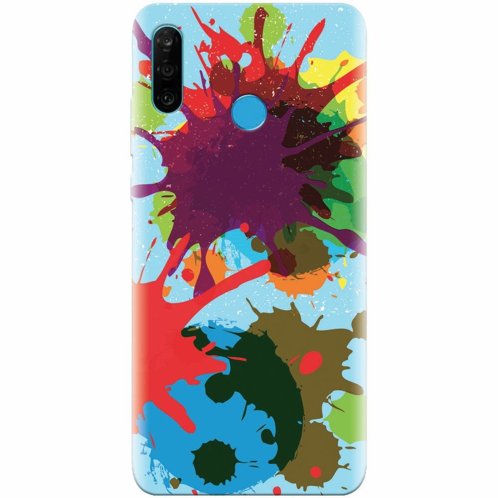 Husa silicon pentru Huawei P30 Lite, Holi Splash