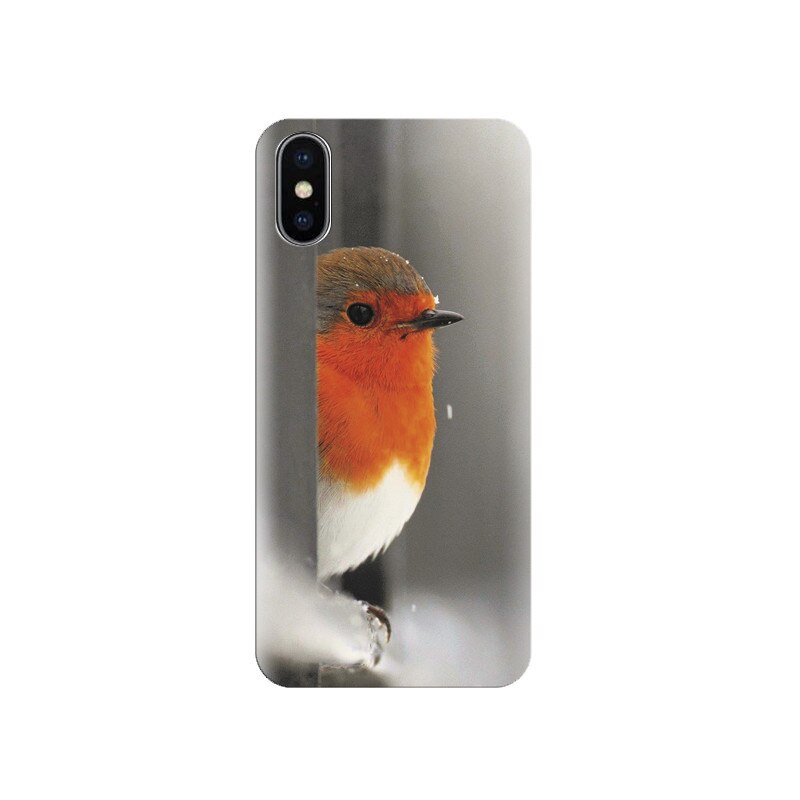 Husa silicon IPHONE X Cute Birds With Orange And White Color Hqs