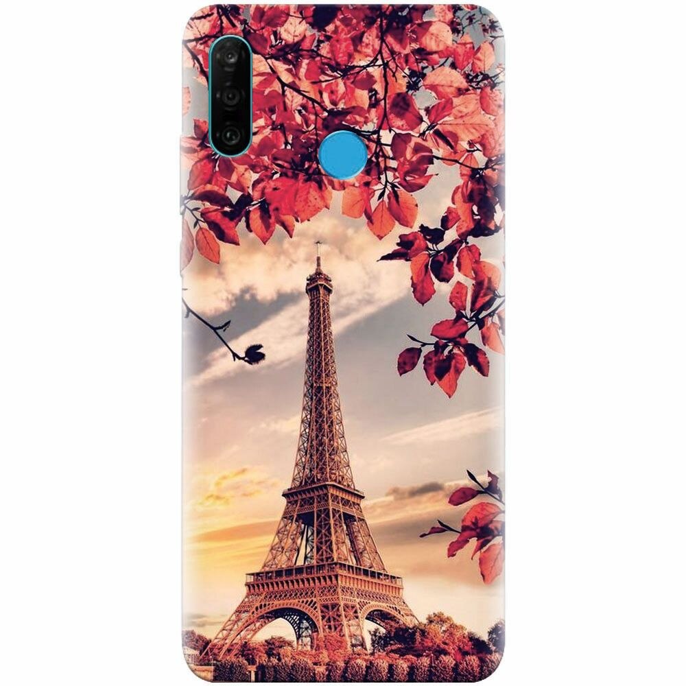 Husa silicon pentru Huawei P30 Lite, Eifel Tower