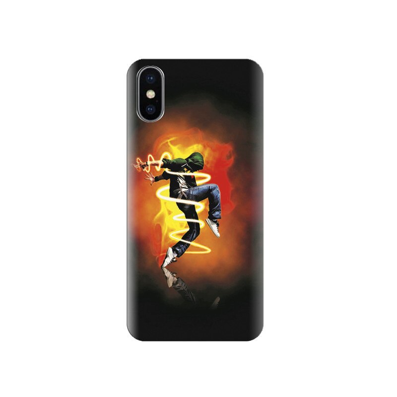 Husa silicon IPHONE X Fire Dancing