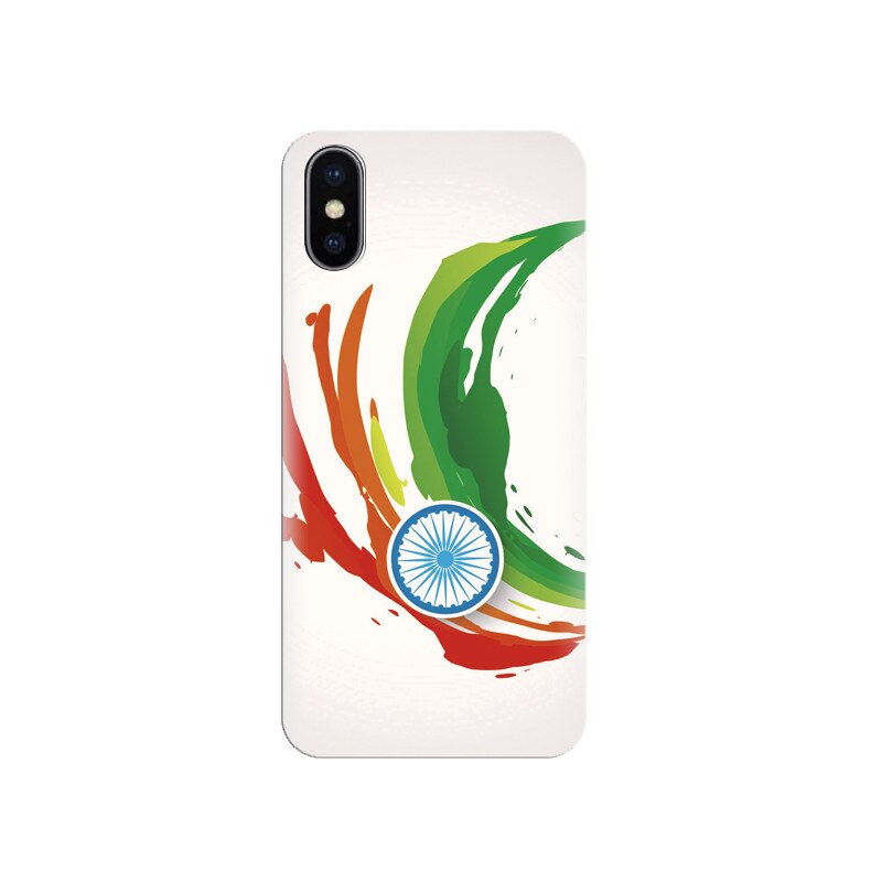 Husa silicon IPHONE X Download Indian Flag Independence Day Image