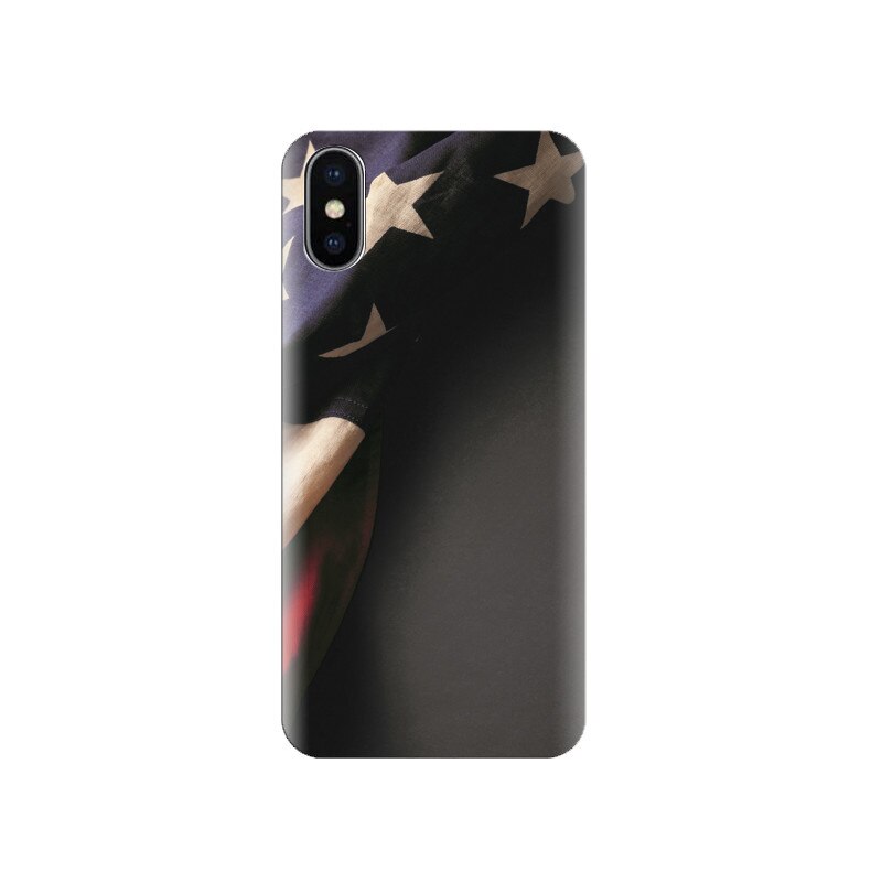 Husa silicon IPHONE X Flag The United States