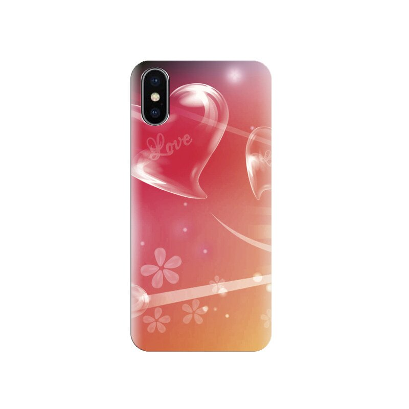 Husa silicon IPHONE X Flying Hearts Photos