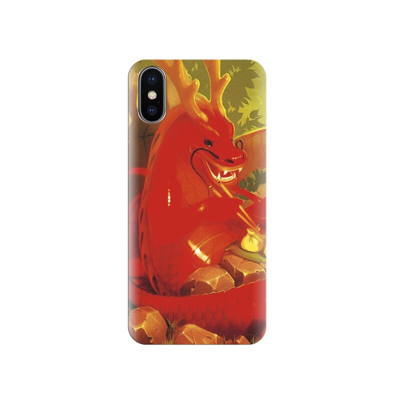 Husa silicon IPHONE X Dragon Illustration