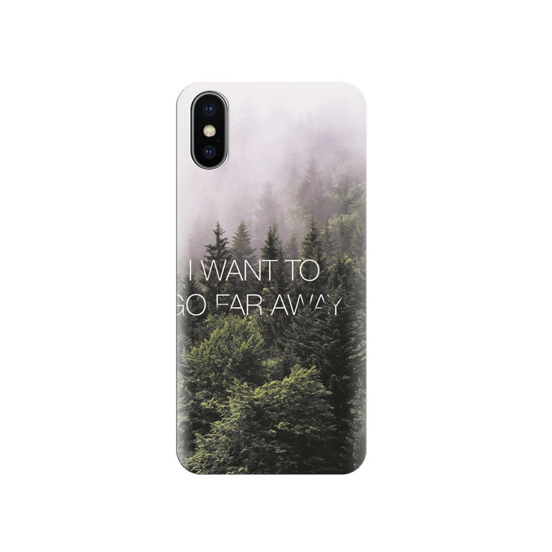 Husa silicon IPHONE X Go Far Away