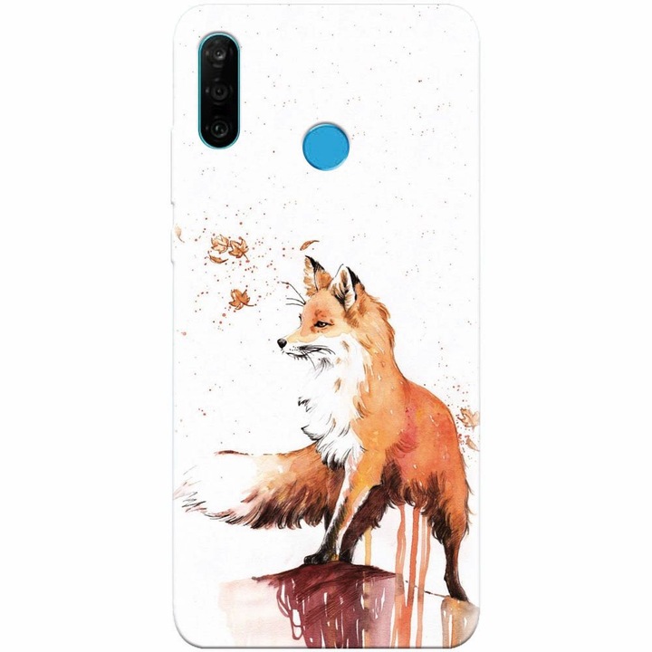 Силиконов кейс съвместим с Huawei P30 Lite, Fox 101