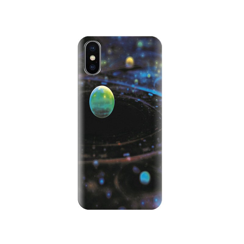 Husa silicon IPHONE X Galaxy Abstract