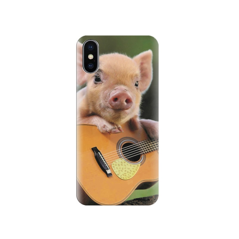Husa silicon IPHONE X Funny Animal Pig Best Hd Photos