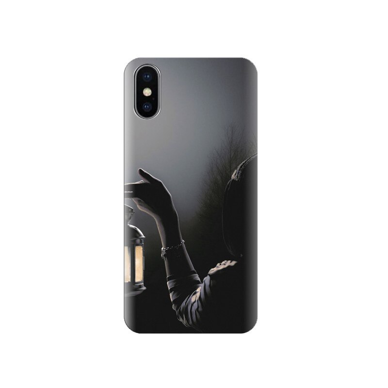 Husa silicon IPHONE X Girl With Lantern Art