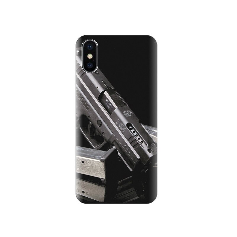 Husa silicon IPHONE X HS Pistol Of Military High Resolution Latests