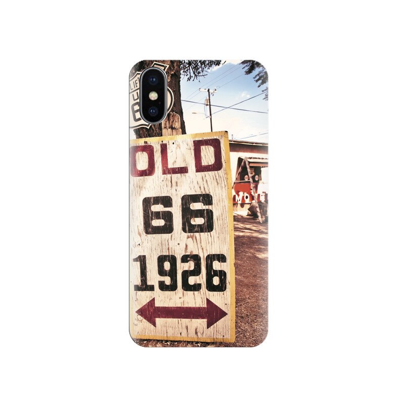 Husa silicon IPHONE X Historic Route 6 Hd Images