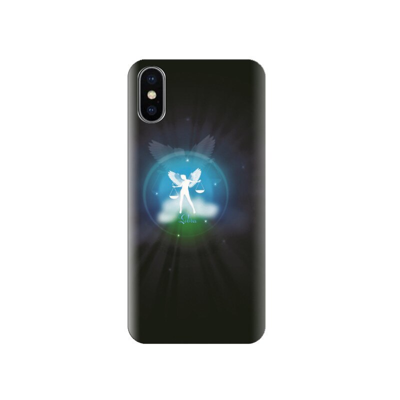 Husa silicon IPHONE X Libra Zodiac With Dark Background