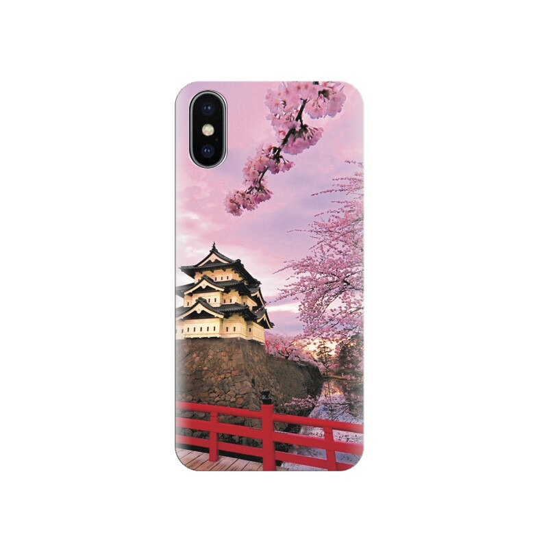 Husa silicon IPHONE X Hirosaki Castle Japan_002