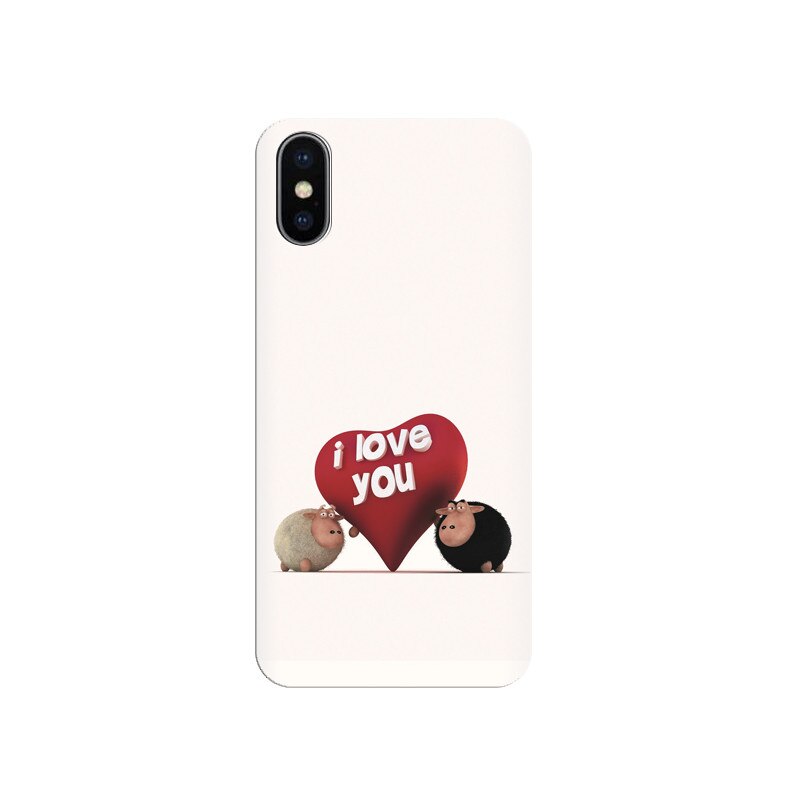 Husa silicon IPHONE X I Love You Best Hq Images