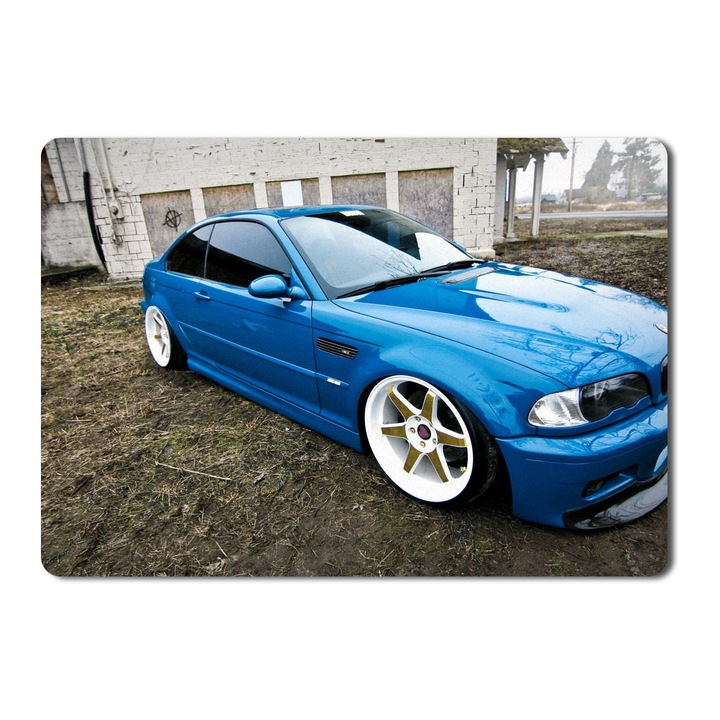 Mouse Pad Tuned Bmw 3 Series Front Side View - 21.5 X 27 X 0.3cm