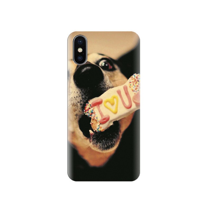 Husa silicon IPHONE X I Love You My Dog Hd Bests