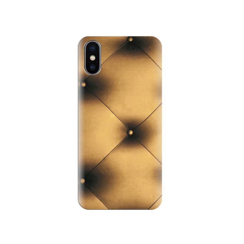 Husa silicon IPHONE X Golden Abstract Design For