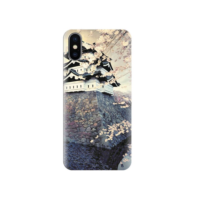 Husa silicon IPHONE X Hirosaki Castle Japan_001