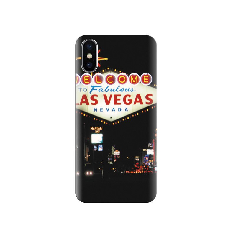 Husa silicon IPHONE X Las Vegas City Backgrounds Hd