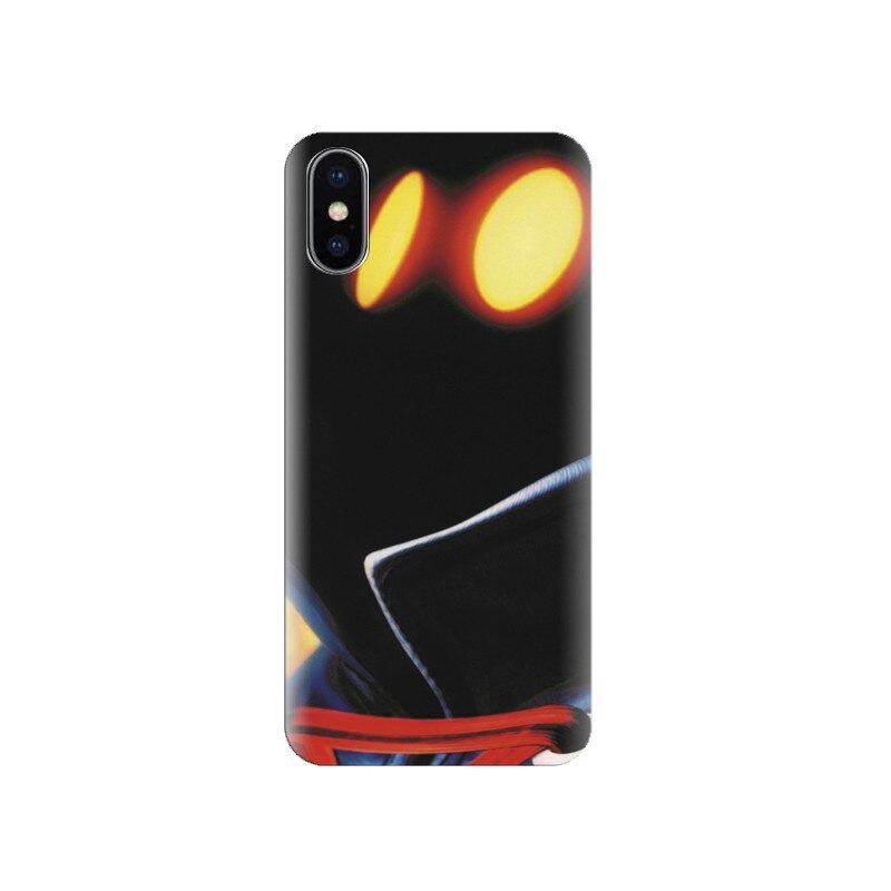 Husa silicon IPHONE X Latest Black Unique Pictures Background