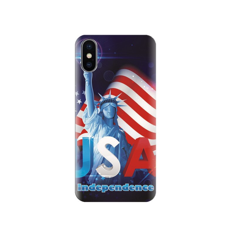 Husa silicon IPHONE X Independence Day Usa