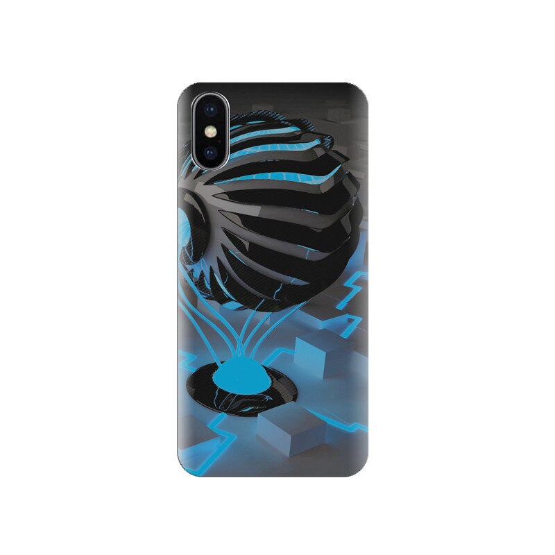 Husa silicon IPHONE X Latest Blue Lightings For