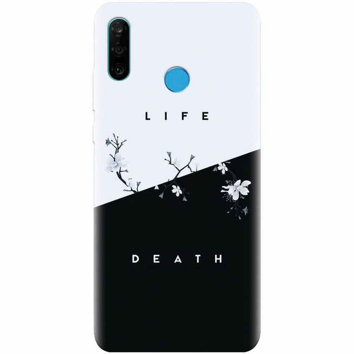 Силиконов кейс съвместим с Huawei P30 Lite, Life Vs Death