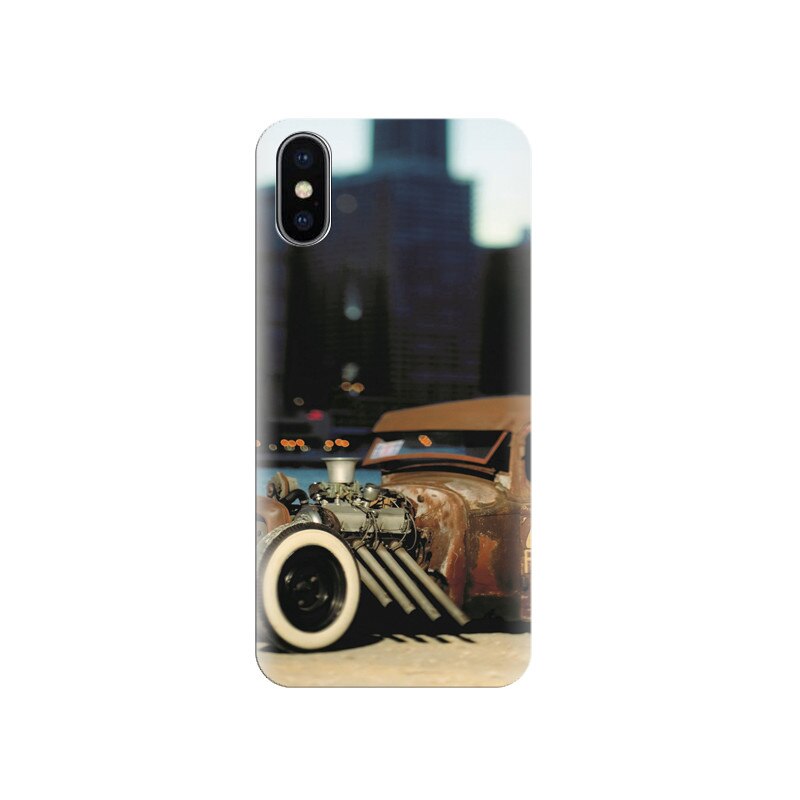 Husa silicon IPHONE X Hot Vintage Old Car Nice