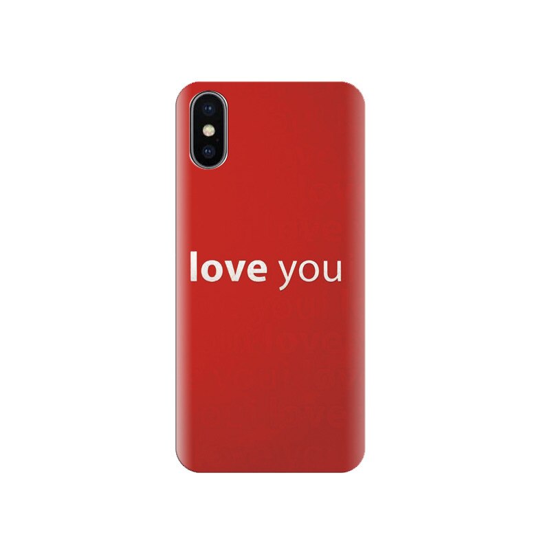 Husa silicon IPHONE X I Love You Text Hd Images