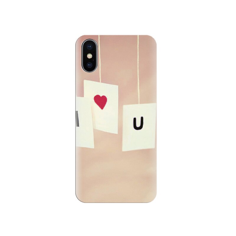 Husa silicon IPHONE X I Love U Nice Hd Photographs