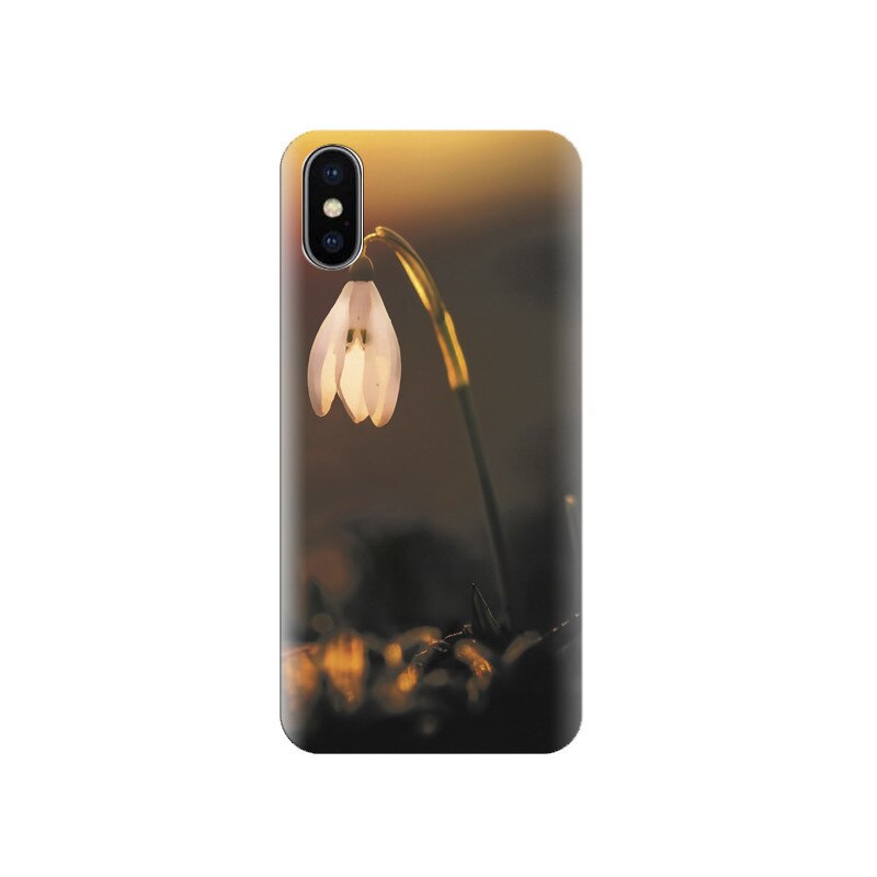 Husa silicon IPHONE X High Definition Flower Close Up X S