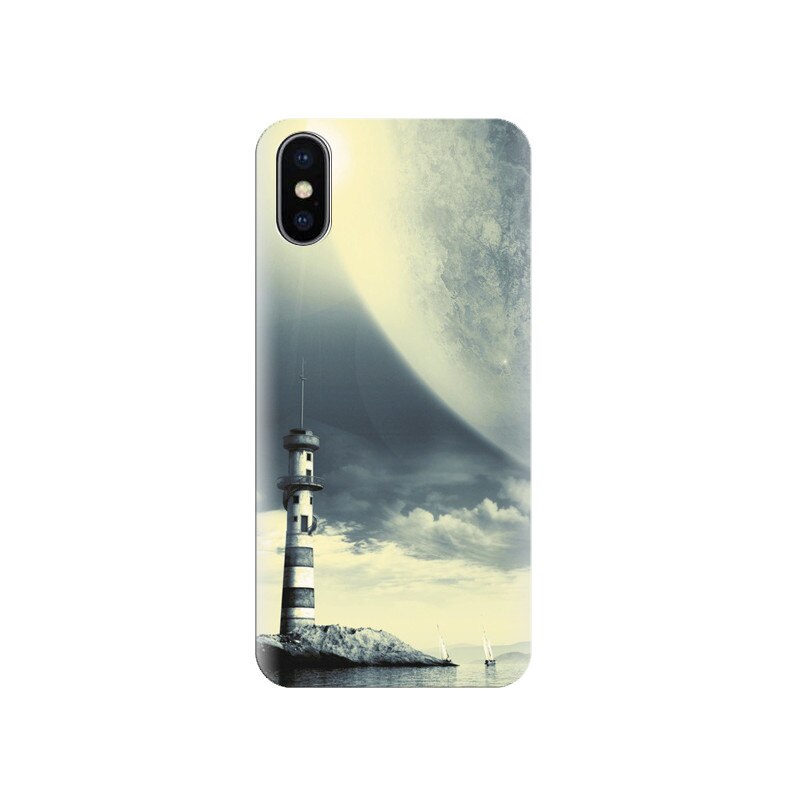 Husa silicon IPHONE X Lighting House Art