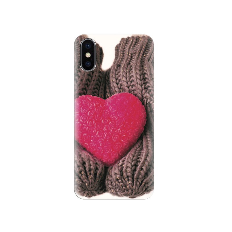 Husa silicon IPHONE X Latest Heart In Gloves