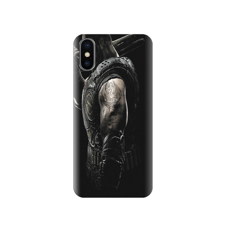 Husa silicon IPHONE X Men With Gun Animation Hqs