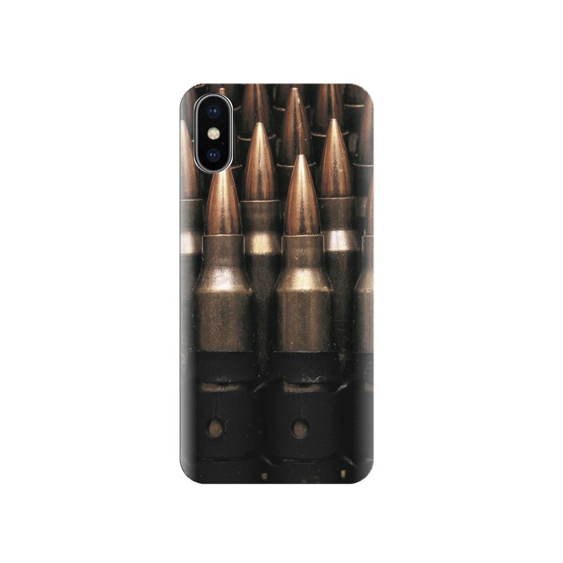 Husa silicon IPHONE X Military Gun Bullets Nice Hd Images